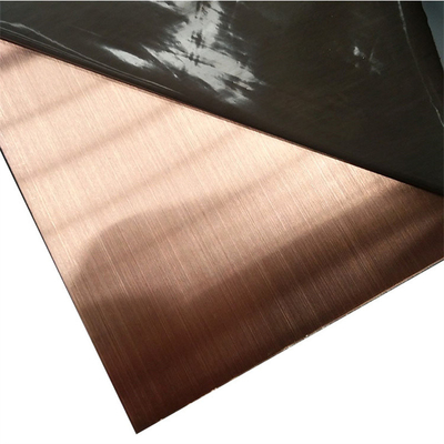 Pvd-Edelstahl-Spule beschichtete Bronze- Titan-Rose Golden Mirror Pvdf Pe