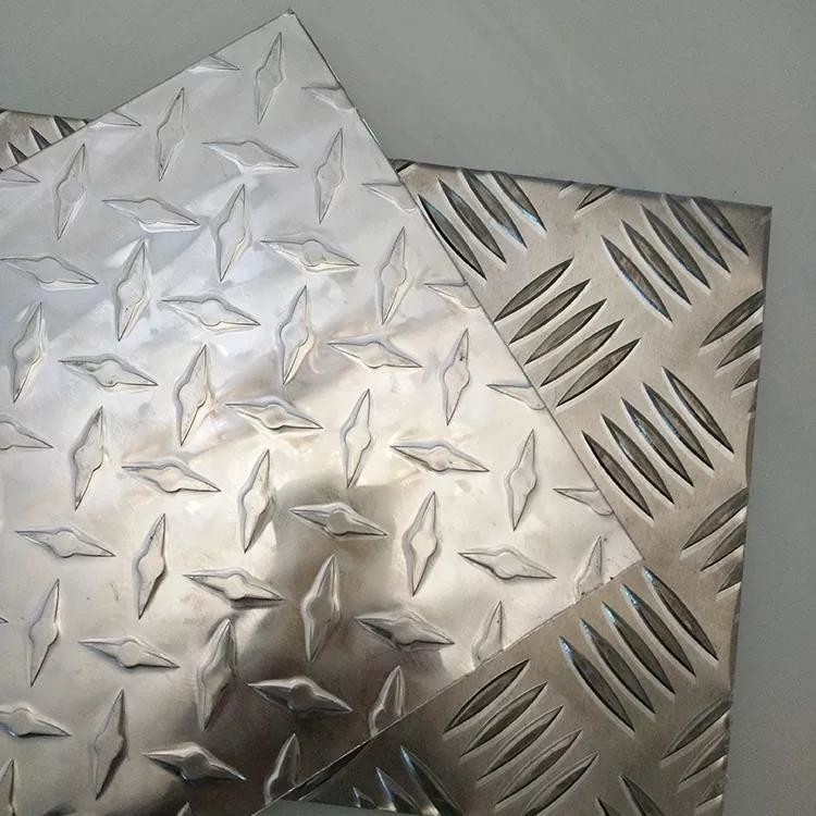 1050 1060 5052 4.5mm prägte starke karierte Platten-Aluminiumplatte Blatt-Aluminiumschritt-Platte